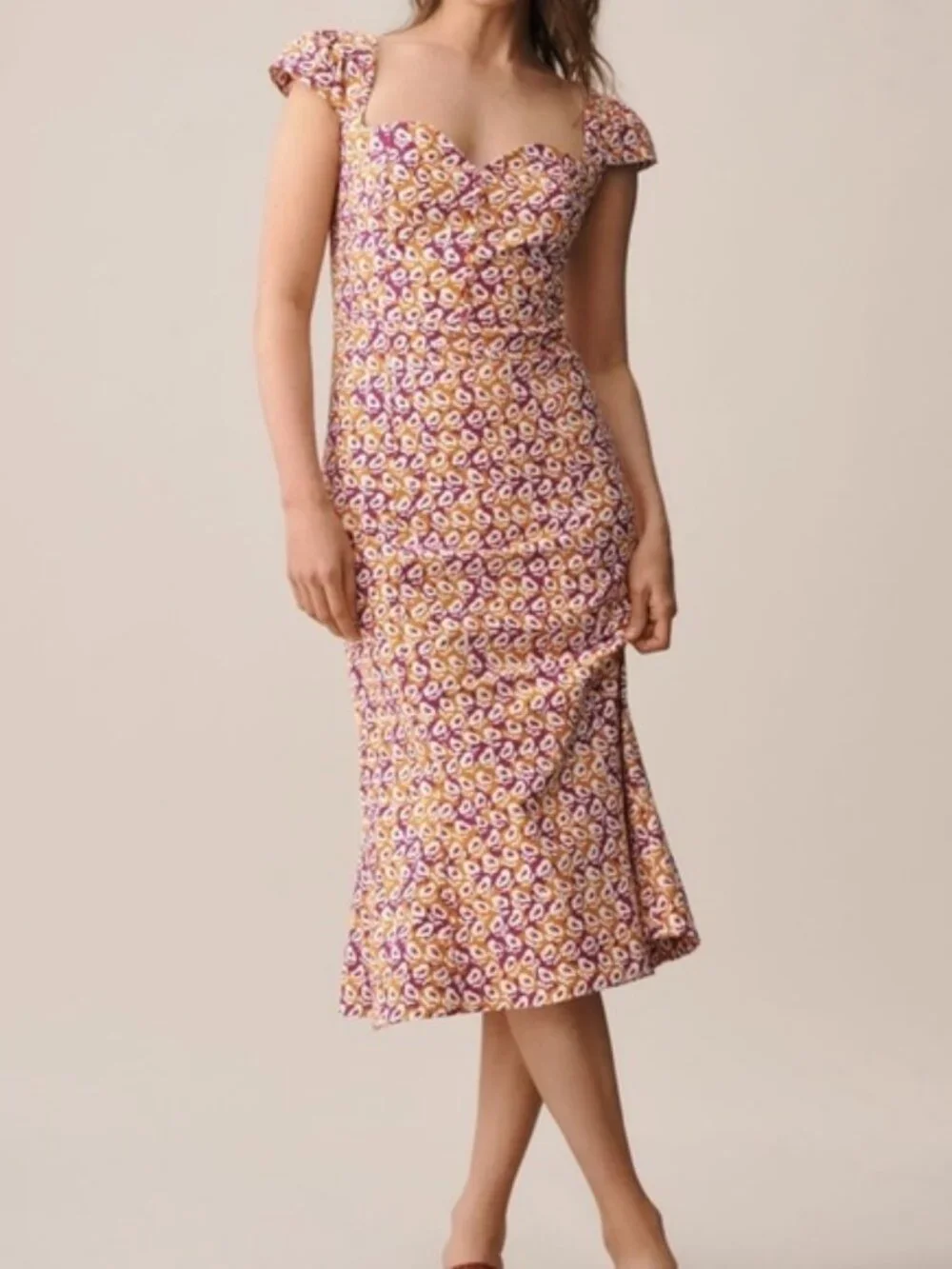 NWT Anthropologie The Cecily Fit & Flare Sweetheart Dress by Maeve - Picture 1 of 3